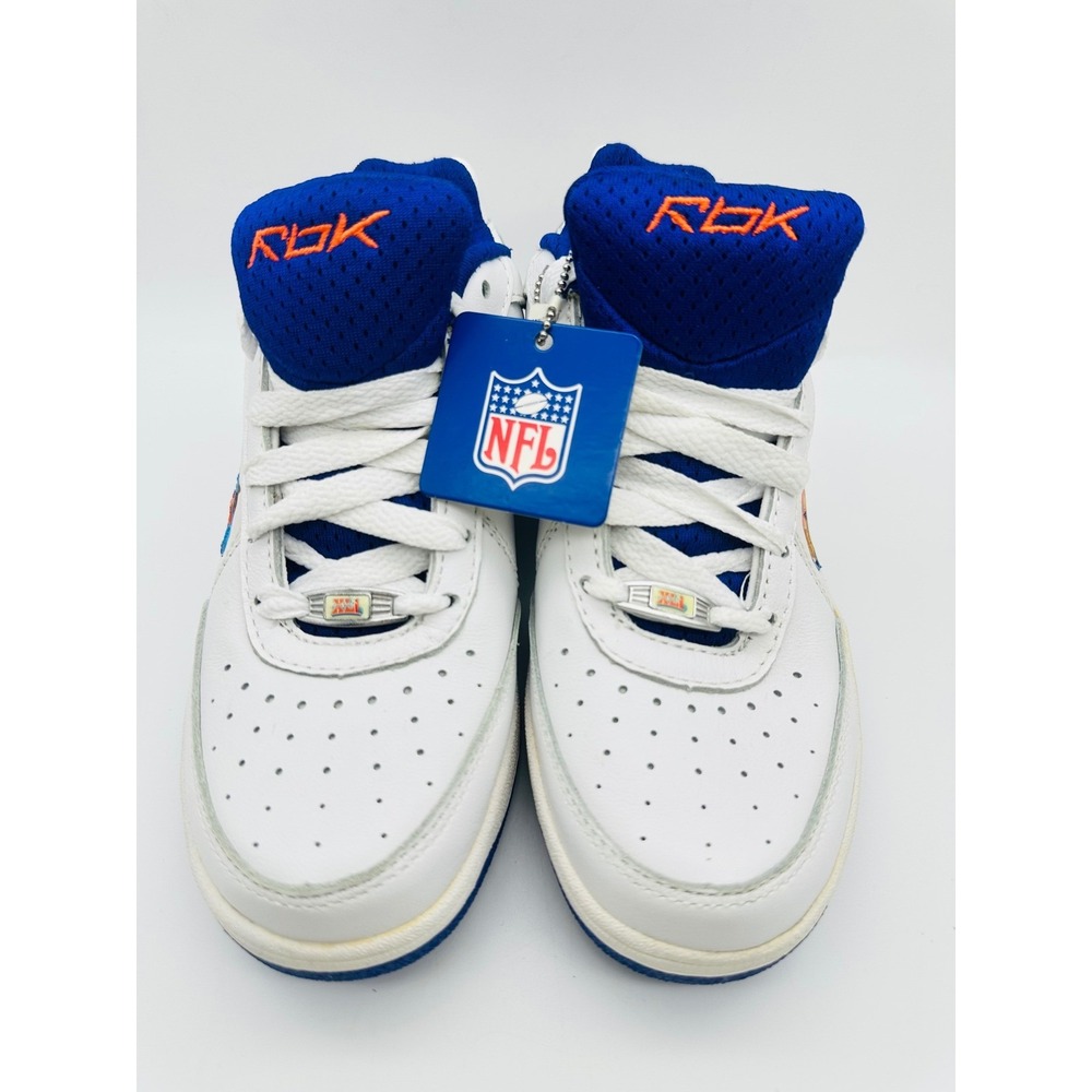 Reebok NFL Super Bowl XLI South Florida 2007 Sneakers Mens 7 White Blue RB611KTS